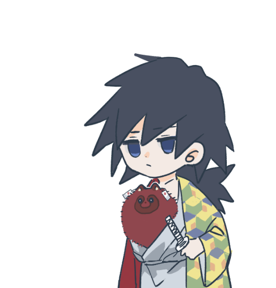 RuintさんがTwitterに投稿した冨岡義勇(鬼滅の刃)のイラスト。