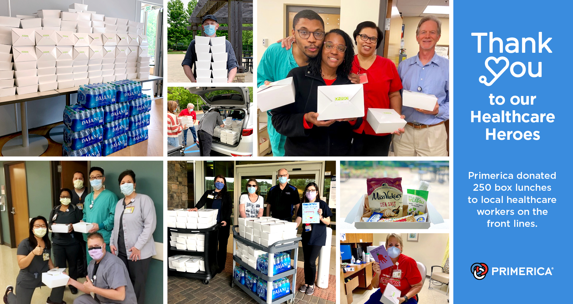 Primerica on Twitter "Primerica recently delivered 250 box lunches to