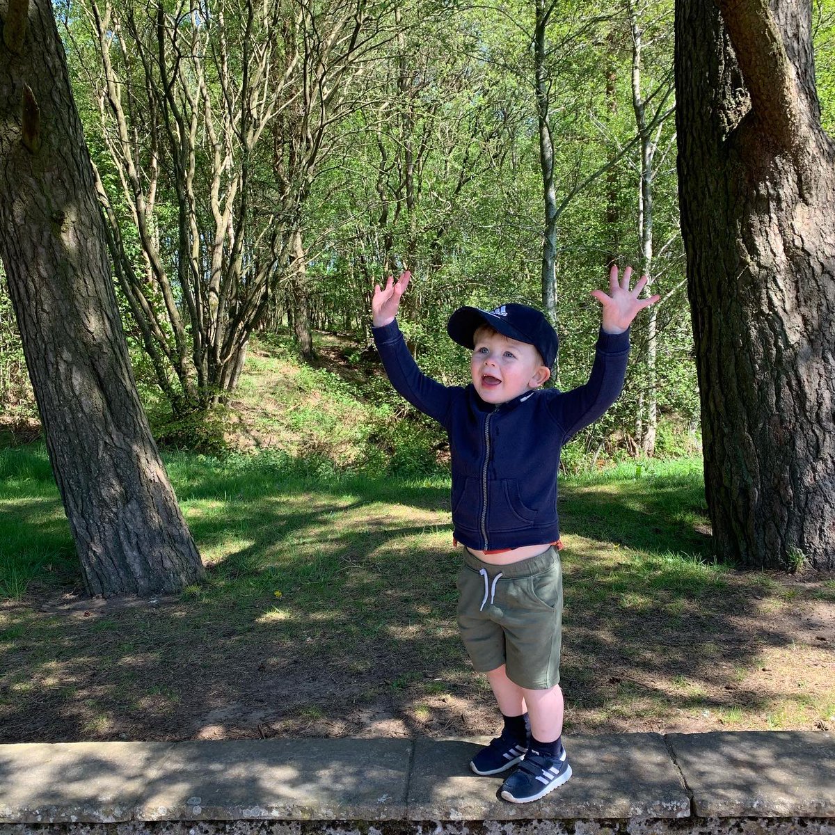 mooncat3690's tweet photo. Cole from ELC enjoying the lovely weather! #adventuresinthewoods #pickingflowers #lookingforbugs @LanarkPrimary https://t.co/6fMox3bZET