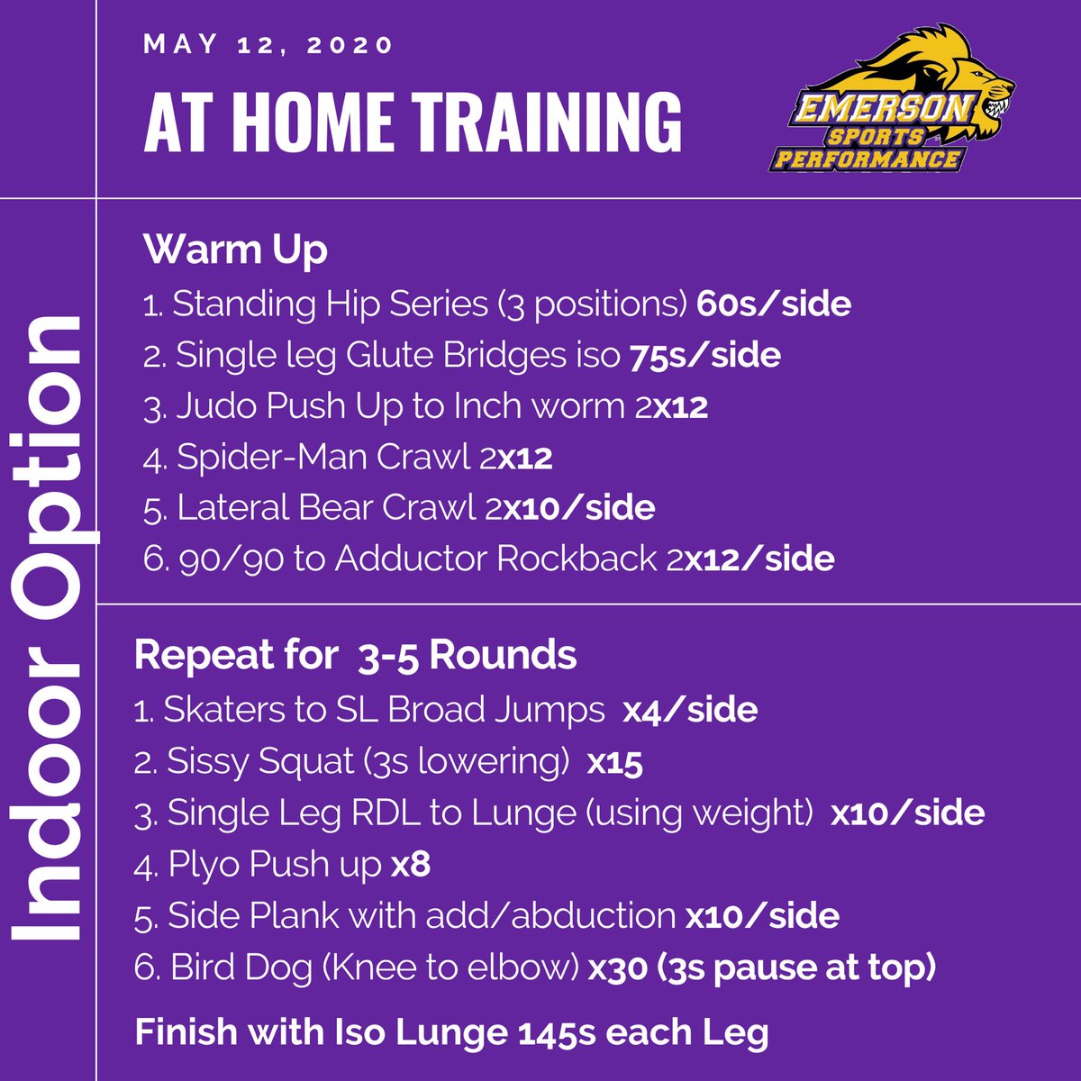 ECFitnessCenter's tweet photo. Emerson Community: Let’s get moving! Here are some Tuesday workout options. #inthistogether #emersontogether https://t.co/uYMP9MjoLV