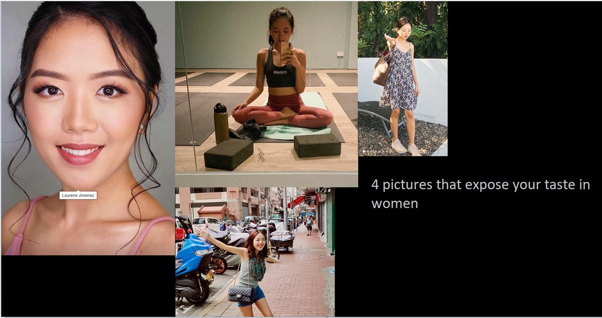 4 photos that show your taste in women 🥰
