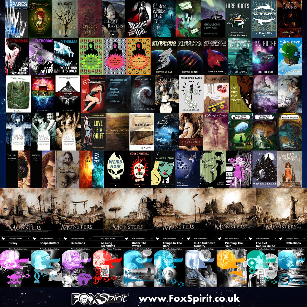 FoxSpiritBooks's tweet photo. Posting this again coz frell me but that is something. This is our genre stuff that we currently have rights to. https://t.co/0vcQmsJNjS