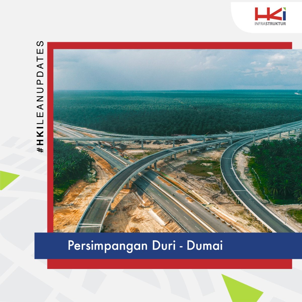 hkinfrastruktur's tweet photo. Halo dari Jalan #TolPekanbaruDumai! Pemandangan cantik simpang susun ini menghubungkan antara Pekanbaru - Dumai - Medan, berlokasi di area proyek Pekanbaru-Dumai seksi 6, STA 97+500, tepatnya di Kabupaten Bengkalis.
#HKILeanUpdates
#BreaktheImpossible
#LeanConstruction https://t.co/PEJO3EiwrK