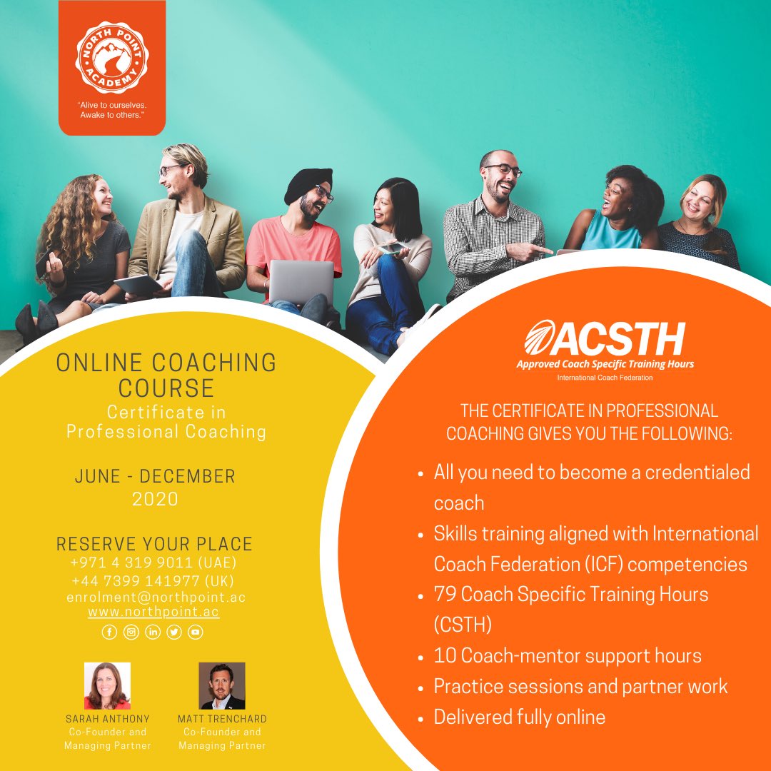 We are thrilled to announce our flagship Certificate in Professional Coaching Course is going ONLINE! 🎉🧑‍💻⠀

Full info: linkedin.com/posts/npahq_pr…

<a href="/ICFHQ/">IntlCoachingFederation</a> 

#NorthPointAcademy