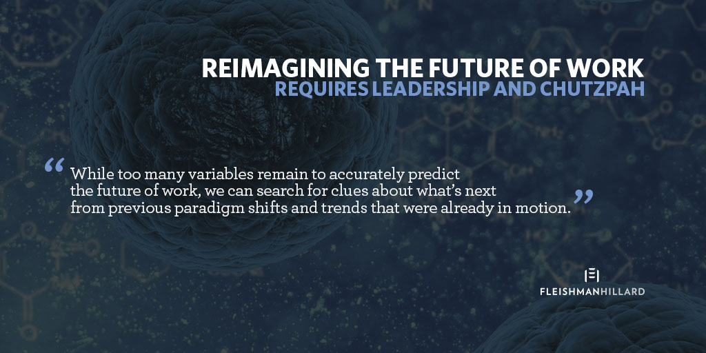 Fleishman's tweet photo. The #COVID19 pandemic is accelerating the future of work. Our own @ryanbrack explains these shifts and the impact on the workforce here: https://t.co/PfJV45CfY2 https://t.co/Fys2uTXb9P