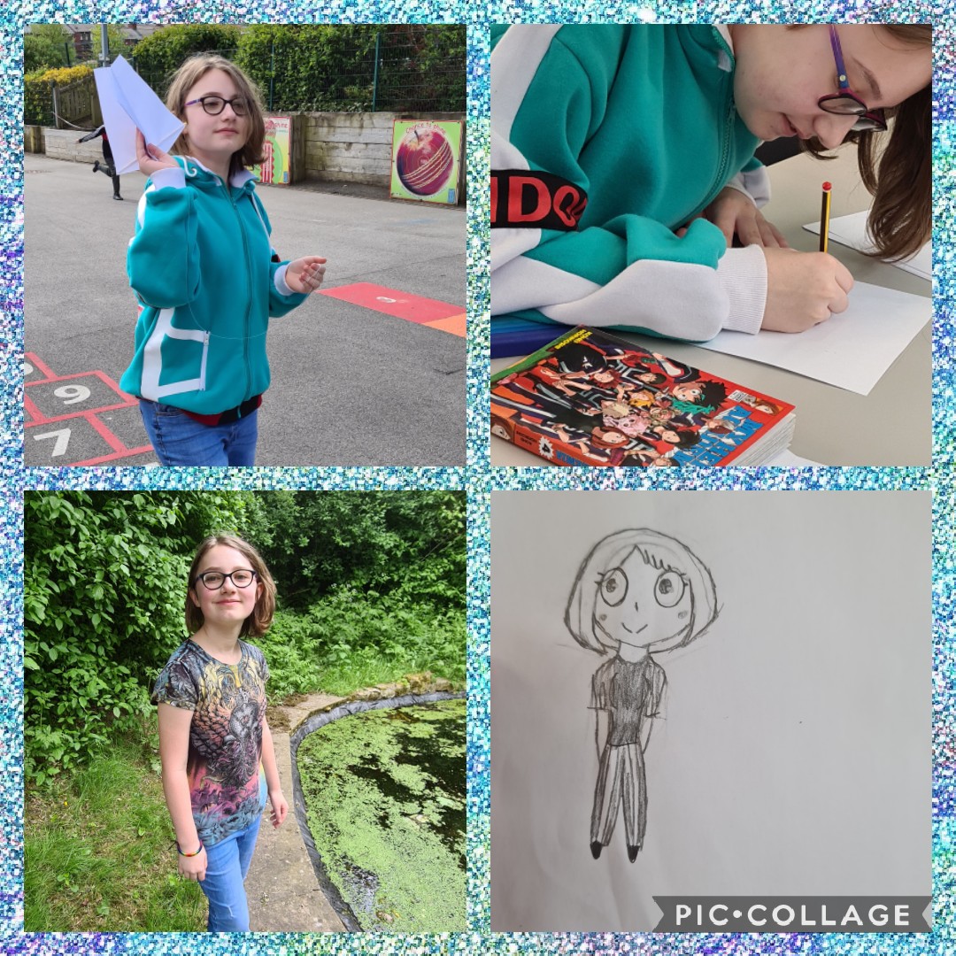 EmWatson1985's tweet photo. @ShawlandsPS Poppy has been a star today with me at work! Check out her mango character! https://t.co/jVDE8qNHpJ