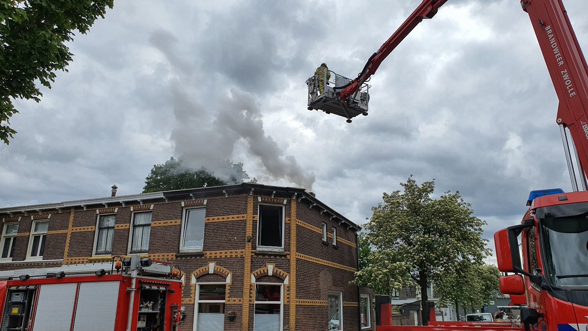 Melding schoorsteenbrand Groeneweg Zwolle