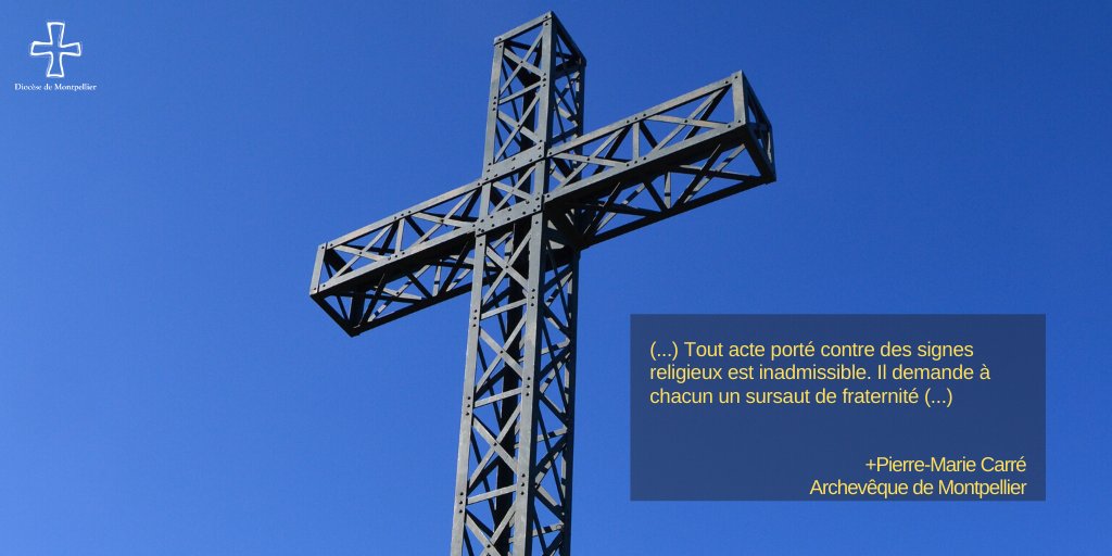 Communiqué de <a href="/MgrCarre/">Mgr Carré</a> suite au vandalisme de la Croix du #PicSaintLoup  : montpellier.catholique.fr
<a href="/RCFMag/">RCF Hérault 📻🎙</a> <a href="/Eglisecatho/">Église catholique en France</a> <a href="/Midilibre/">Midi Libre</a> @bleuherault