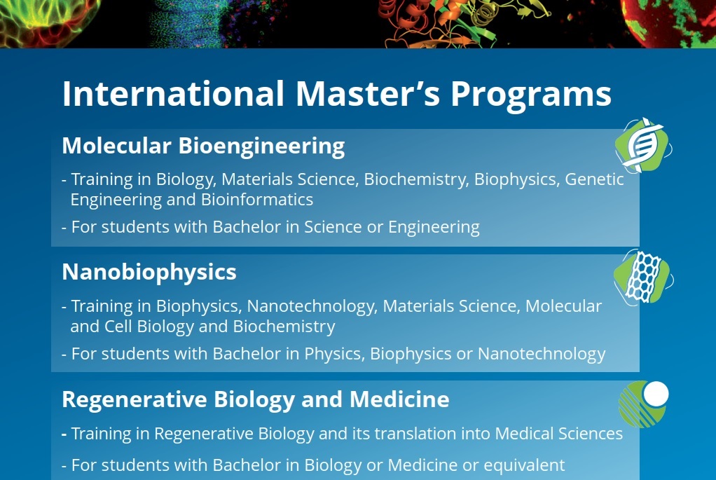 CRTD (@crtdpress) on Twitter photo Pls RT: #CMCB <a href="/tudresden_de/">TU Dresden</a> welcomes applications for its 3 Intern Master's Cources (Oct intake): #Molecular #Bioengineering / #Nanobiophysics / #Regenerative #Biology & #Medicine: bit.ly/2Tp7XBX
👉Applications pls. by May 31👈 @Medizin_TUD @TUD_Science @ingTUDresden Pls RT: #CMCB <a href="/tudresden_de/">TU Dresden</a> welcomes applications for its 3 Intern Master's Cources (Oct intake): #Molecular #Bioengineering / #Nanobiophysics / #Regenerative #Biology & #Medicine: bit.ly/2Tp7XBX
👉Applications pls. by May 31👈 @Medizin_TUD @TUD_Science @ingTUDresden