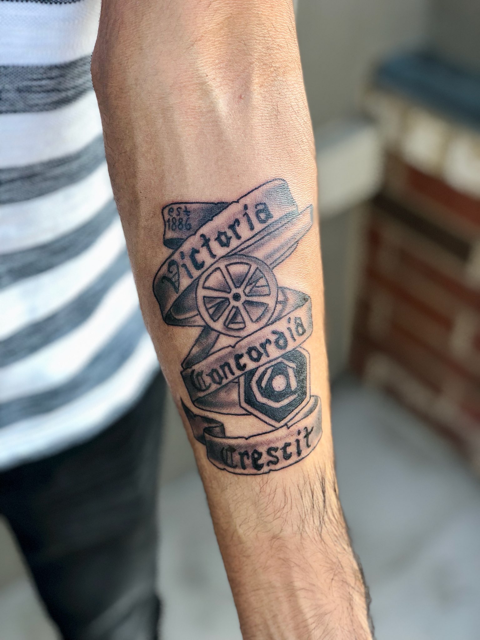 Aubameyang to face Arsenal with tattoo of him and his kids in Gunners kits on show Daily Star #72 Aubameyang to face Arsenal with tattoo of him and his kids in Gunners kits on show Daily Star