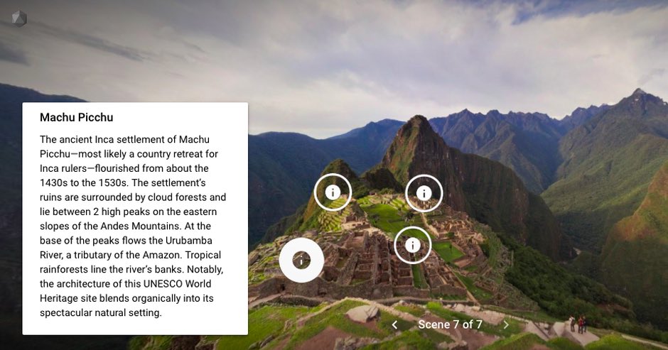 sware112200's tweet photo. After using #GooglesTourCreator , I discovered that creating virtual field trips is fo fun and easy! I would love to incorporate this into my classroom in the future and have my students create their own field trips centered around the given lesson! #EDUC387015 #EdTech https://t.co/Ub3SvHwY5P