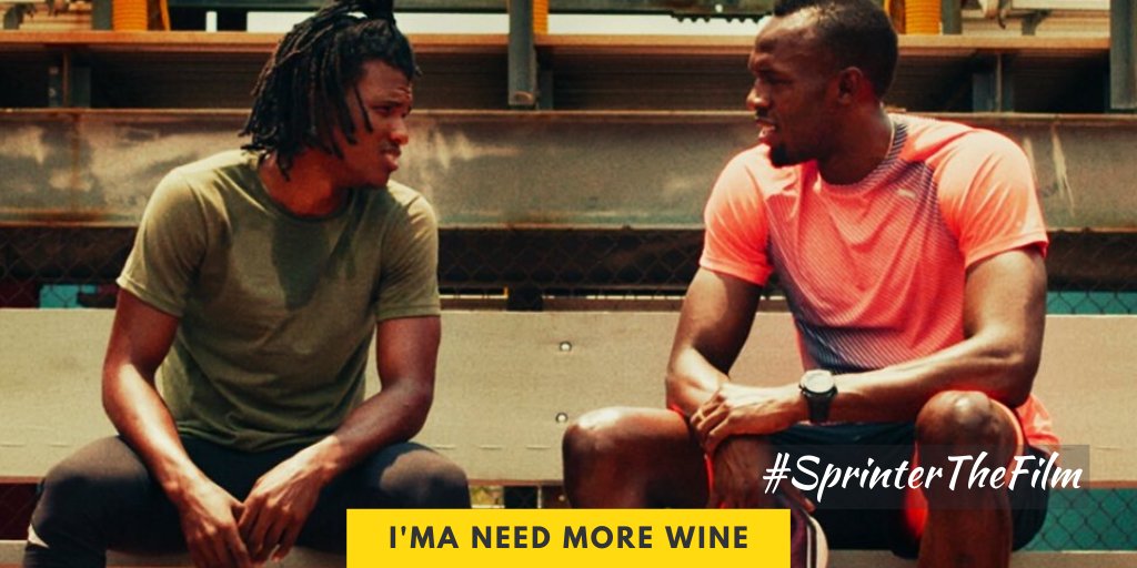 MoreWinePod's tweet photo. We knew the cameo was coming and we STILL screamed when #UsainBolt appeared in #SprinterTheFilm. Stream Sprinter on #Netflix and check out our full discussion on the film at https://t.co/oe3oEzSJMq.
#MoreWinePod π· https://t.co/x0Zi0plK4i