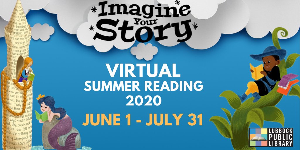 lubbocklibrary's tweet photo. We are excited to announce that our Virtual Summer Reading Program will take place June 1 - July 31! There will be an online reading program plus lots of virtual programs for all ages! Stay tuned for more details!
#librariesimagine #imagineyourstory #lbksrp2020 #lubbocklibrary https://t.co/gKqlYLlFwo
