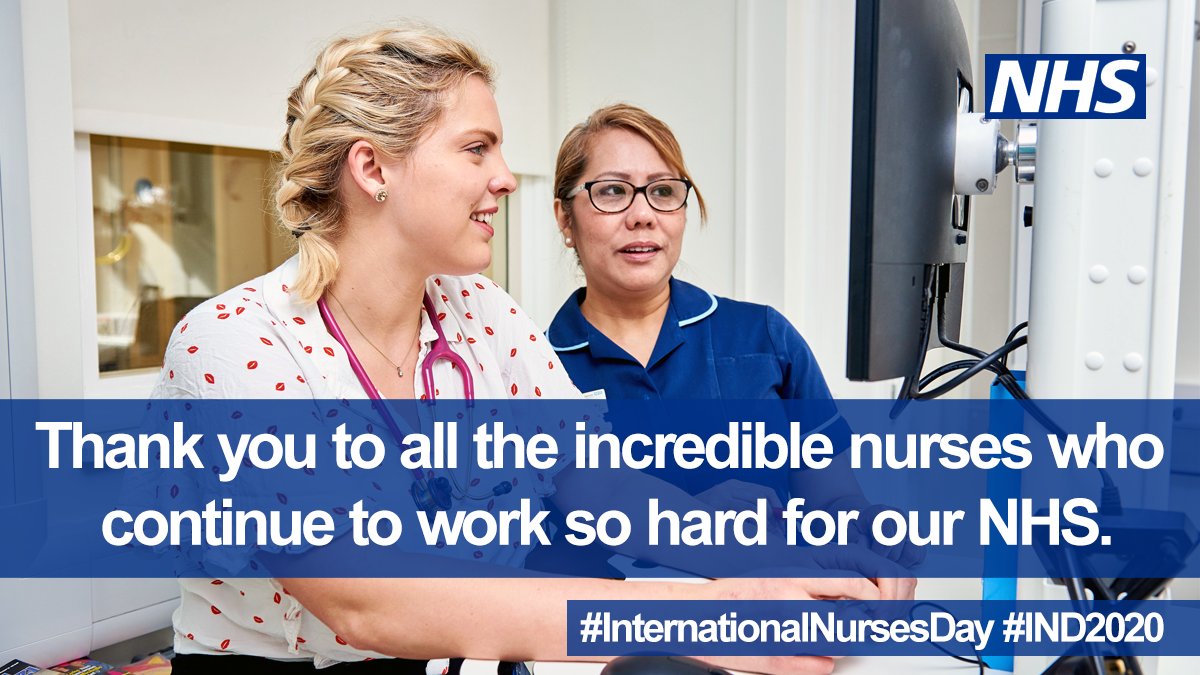 Join us at 8:30pm this #InternationalNursesDay to shine a light for our amazing nursing workforce — by shining a light in your window. 💡 Each and every nurse is vital in helping the NHS face its biggest challenge, and we cannot thank you enough. #ThankYouNHS #IND2020