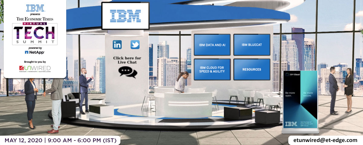 ET_Edge's tweet photo. #ETUnWired #ETVirtualTech | Check out our Presenting Partner - @IBM's booth at the experience zone to find the right solution to enable seamless remote working and boost your business especially during a crisis.
#BusinessContinuity #DevOps #HybridITManagement https://t.co/BkuguST29Y