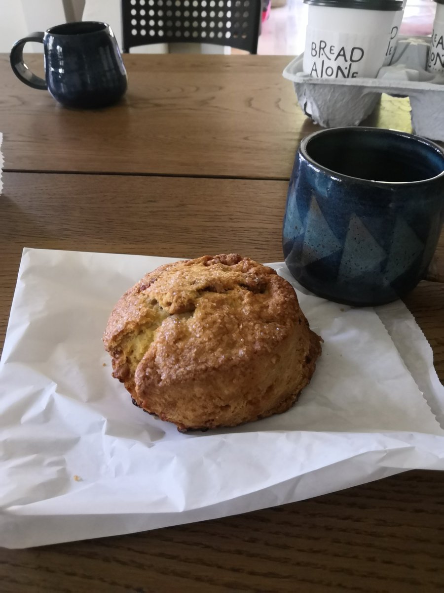 saverio825's tweet photo. Starting the day with a scone. Not as good as mine but better than Larry's. #scone #soft #hard #CurbYourEnthusiasm #mochajoe #lattelarrys #breadalone #muffin https://t.co/kpsQB1ZfvQ