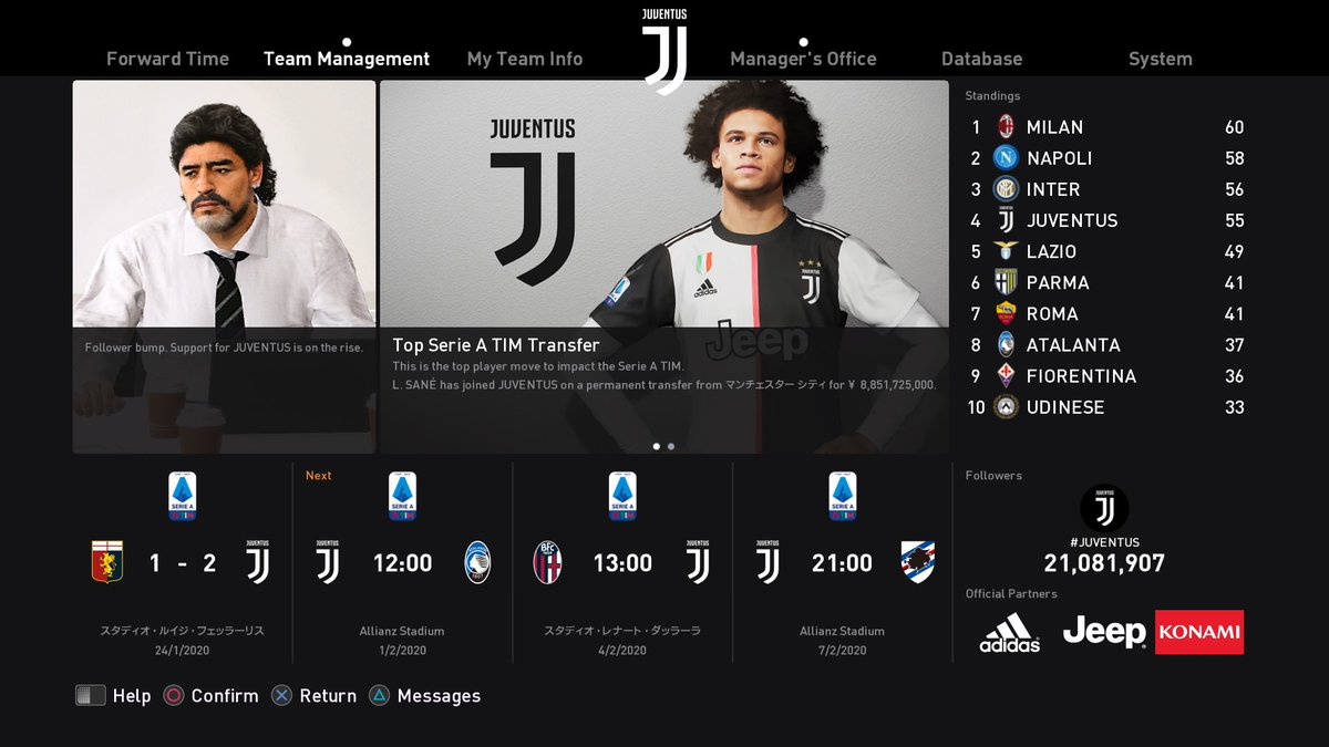 Kazzurri10 移籍期間最終日 スカウトがサネとアーノルド連れてきたので獲って ボヌッチ足遅いから売って 現実でも噂になったピャニッチとアルトゥールのトレードを１日で行いました 現実ではアルトゥール来ないようですが 銀河系になってた