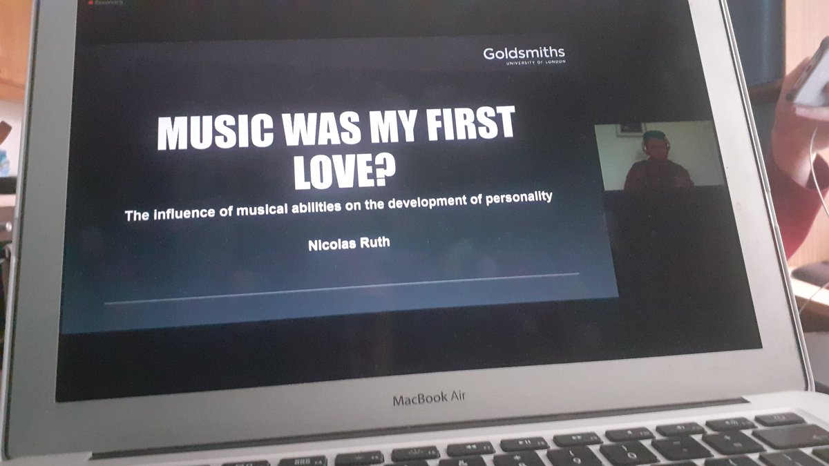 YorkMusicPsych's tweet photo. Thank you to Nicolas Ruth from @GoldsmithsMMB for presenting you research at the #YMPG colloquium on the influence if musical abilities on the development of personality. #MusicAbility #Personality @Music_at_York https://t.co/rgQai0sYuR