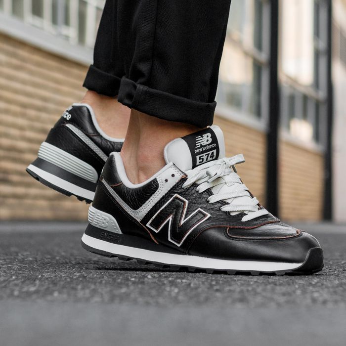 new balance 574 leather