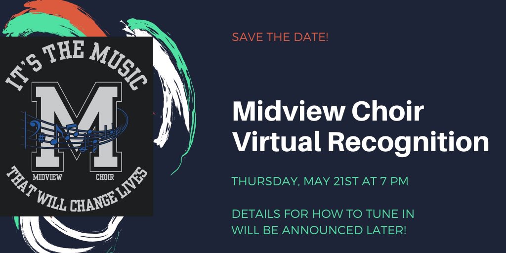 Save the Date!!!

Virtual Recognition for Choir next Thursday at 7 PM.

Stay tuned for more details!