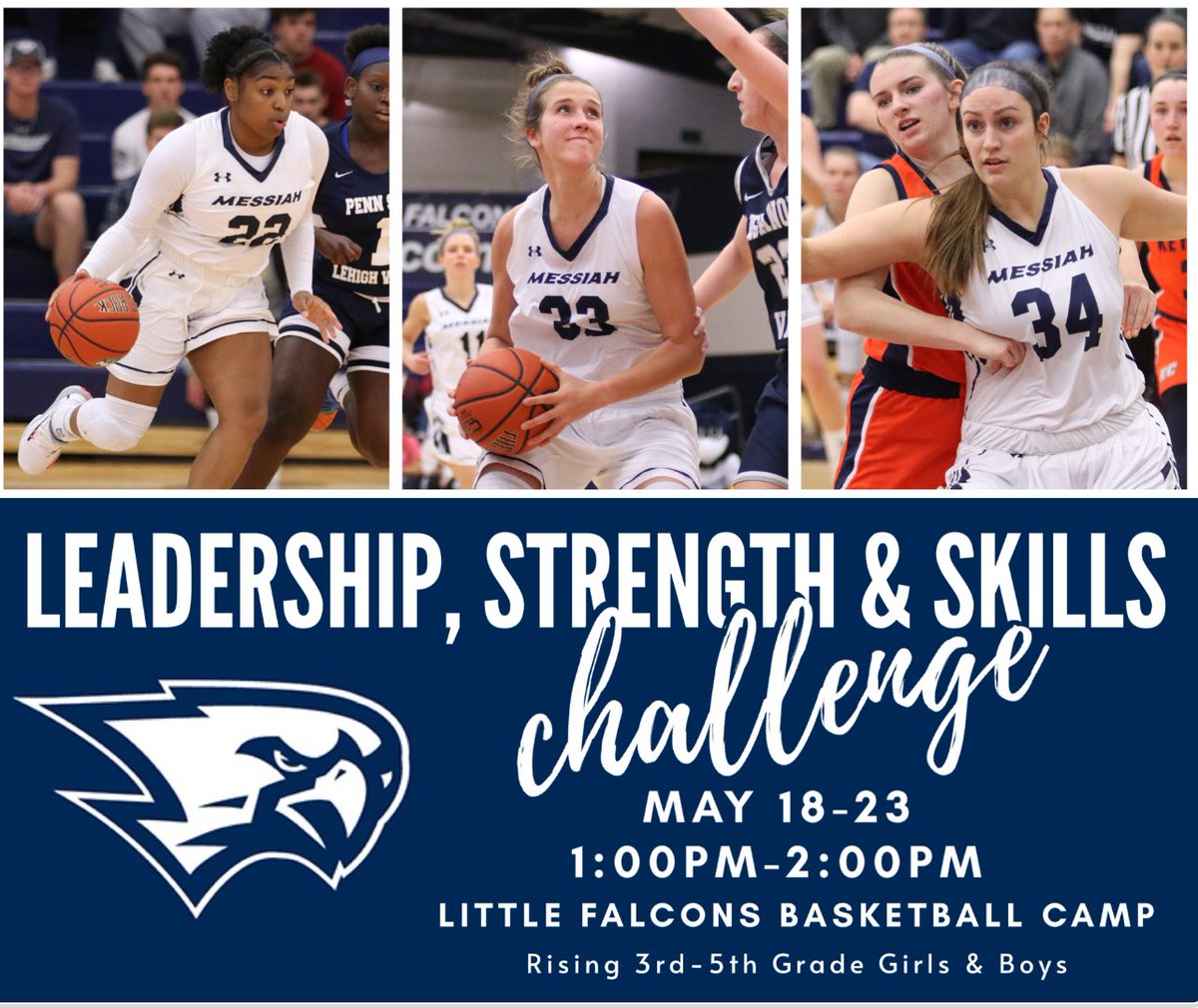 UMLadyVikingBB's tweet photo. The @messiahwbball Little Falcons Basketball 6-Day Virtual Challenge for both Boys and Girls in rising Grades 3-5.

CLICK BELOW FOR INFORMATION AND TO REGISTER FOR THE 2020 LITTLE FALCONS CHALLENGE:
JUST $49.00/player 

https://t.co/lKKZ9feIS7 https://t.co/G5HLa1PiXA