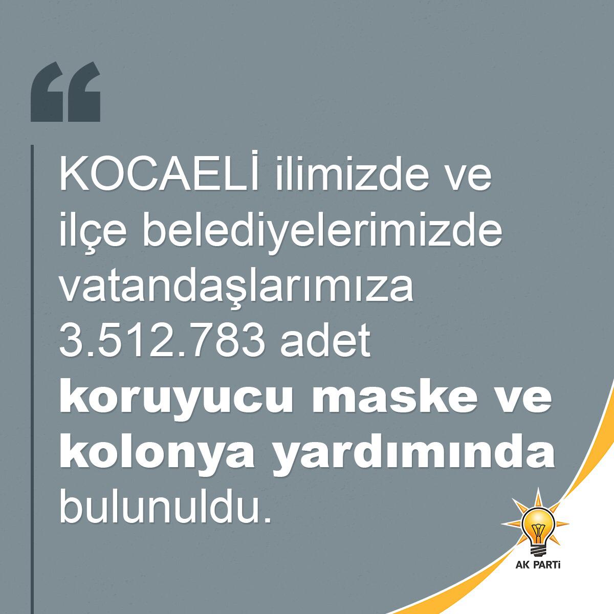 Kocaeli’de bugüne kadar 3 milyon 512 bin 783 adet koruyucu maske ve kolonya ücretsiz olarak dağıtıldı. #DevletileMilletYanYana