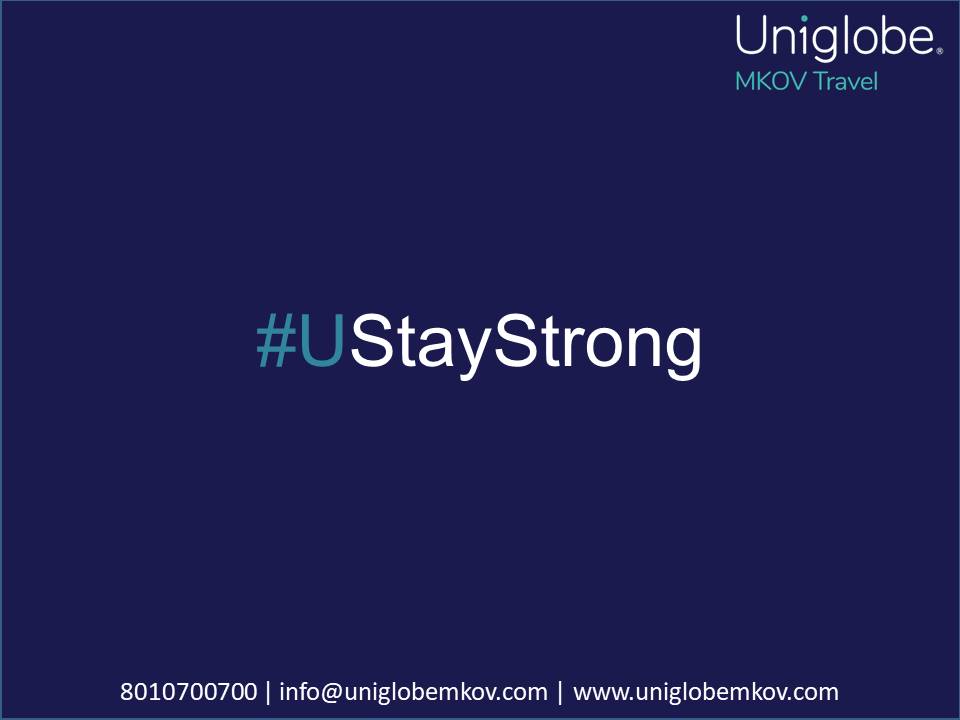 Uniglobe_mkov's tweet photo. Stay Strong
Make them wonder how you are still smiling.
Uniglobe MKOV Travel
8010700700
info@uniglobemkov.com
https://t.co/p2fkyYJcz3
#uniglobemkov #uniglobe #travel #mkovtravel #mkov #staystrong #ustaystrong #staysafestayhome #lockdown #workingfromhome #staypositive #positivity https://t.co/NUHuCYU6xF