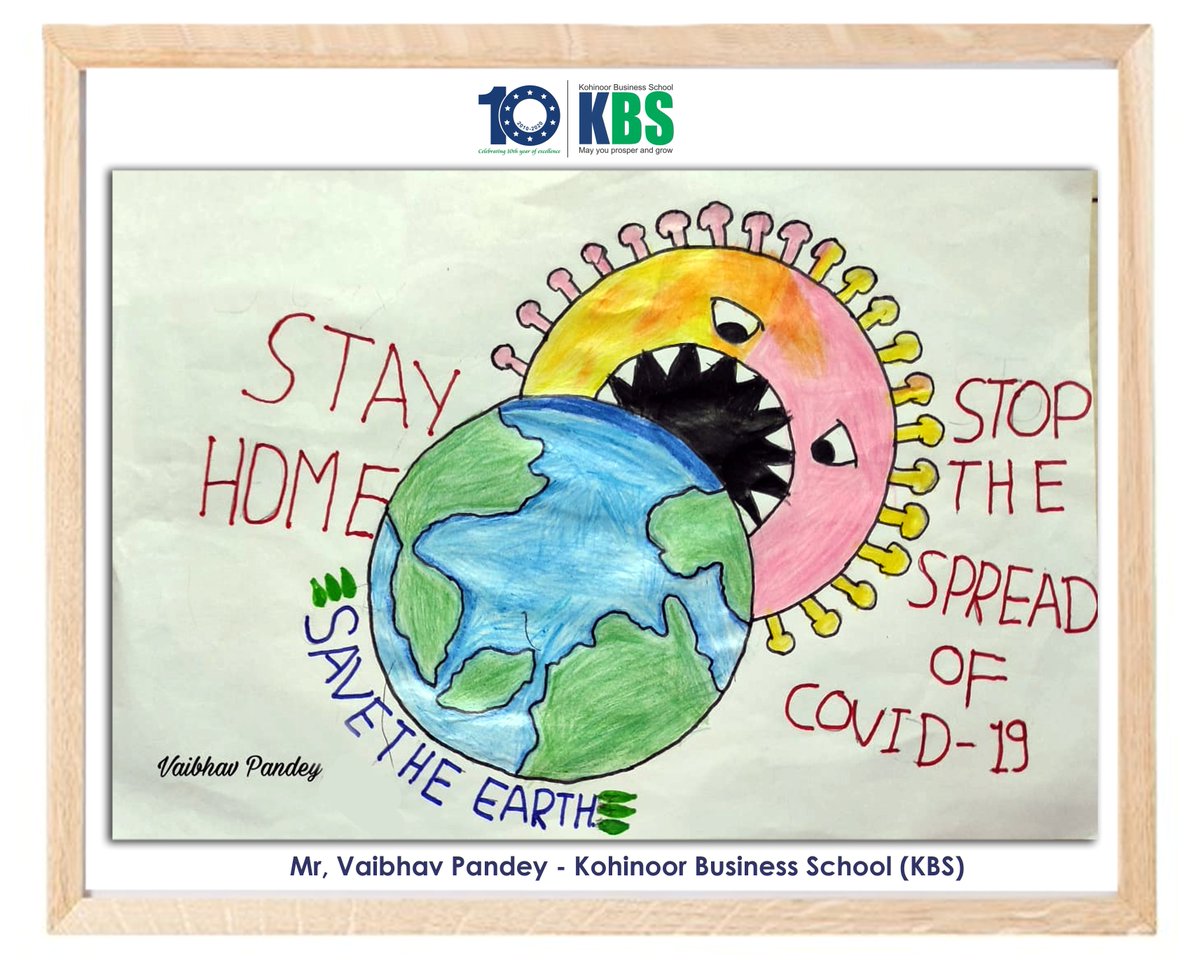 kbsmumbai's tweet photo. Our students created posters on Awareness on Protection and Prevention from Corona Virus. @kbsmumbai family urges everyone to follow rules to keep themselves and their family safe. Stay Home Stay Safe.
#KBS #Dayitva https://t.co/EgbEXxj7vg