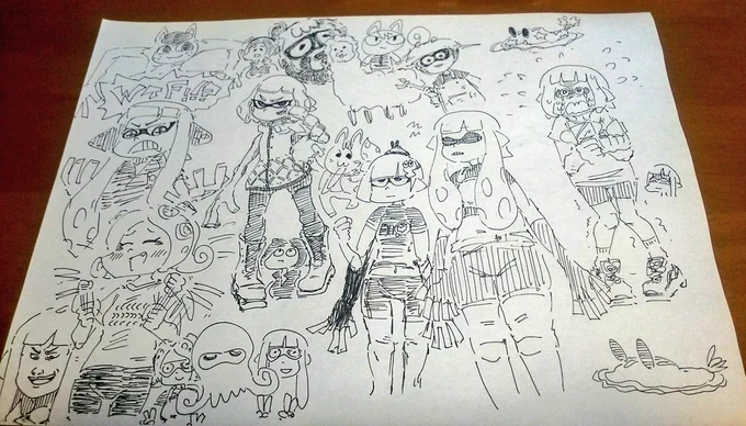 姉に森をやらせている間の落書きやーつ 