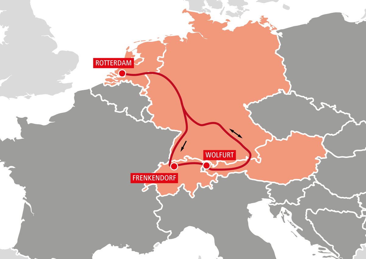 ClemensFoerst's tweet photo. #Grüezi - We are expanding our intermodal logistics services to Frenkendorf in #Switzerland!
#ShiftToRailNow #railfreight #intermodal
@unsereOEBB #RailCargoGroup https://t.co/ODatOOJKMs