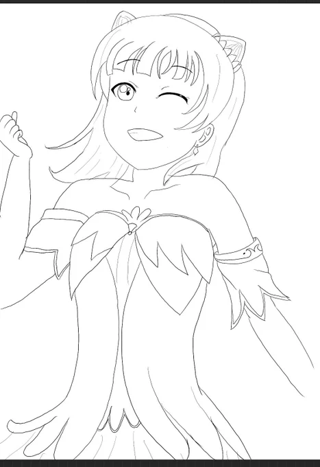 #このタグを見た人は年齢ではなく絵を描きはじめて何年かを言う
去年7月くらいに絵を描いてみようと模写から初めたのでもう少しで一年!
iPadで初めて模写した善子とこないだの善子 