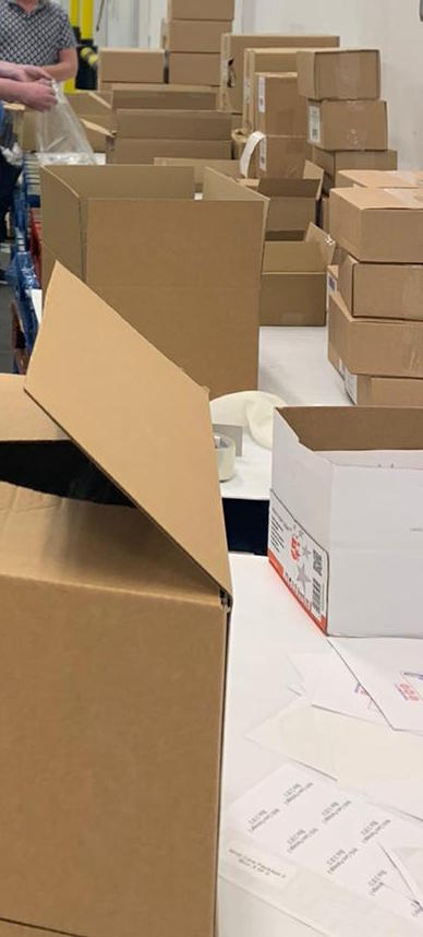 helpfrontline's tweet photo. Good afternoon! We’ve been a little quiet recently, but only because we’ve been working behind the scenes to prepare the first phase of care packages to be distributed to #frontline locations. https://t.co/wpKGnm7Lt3
