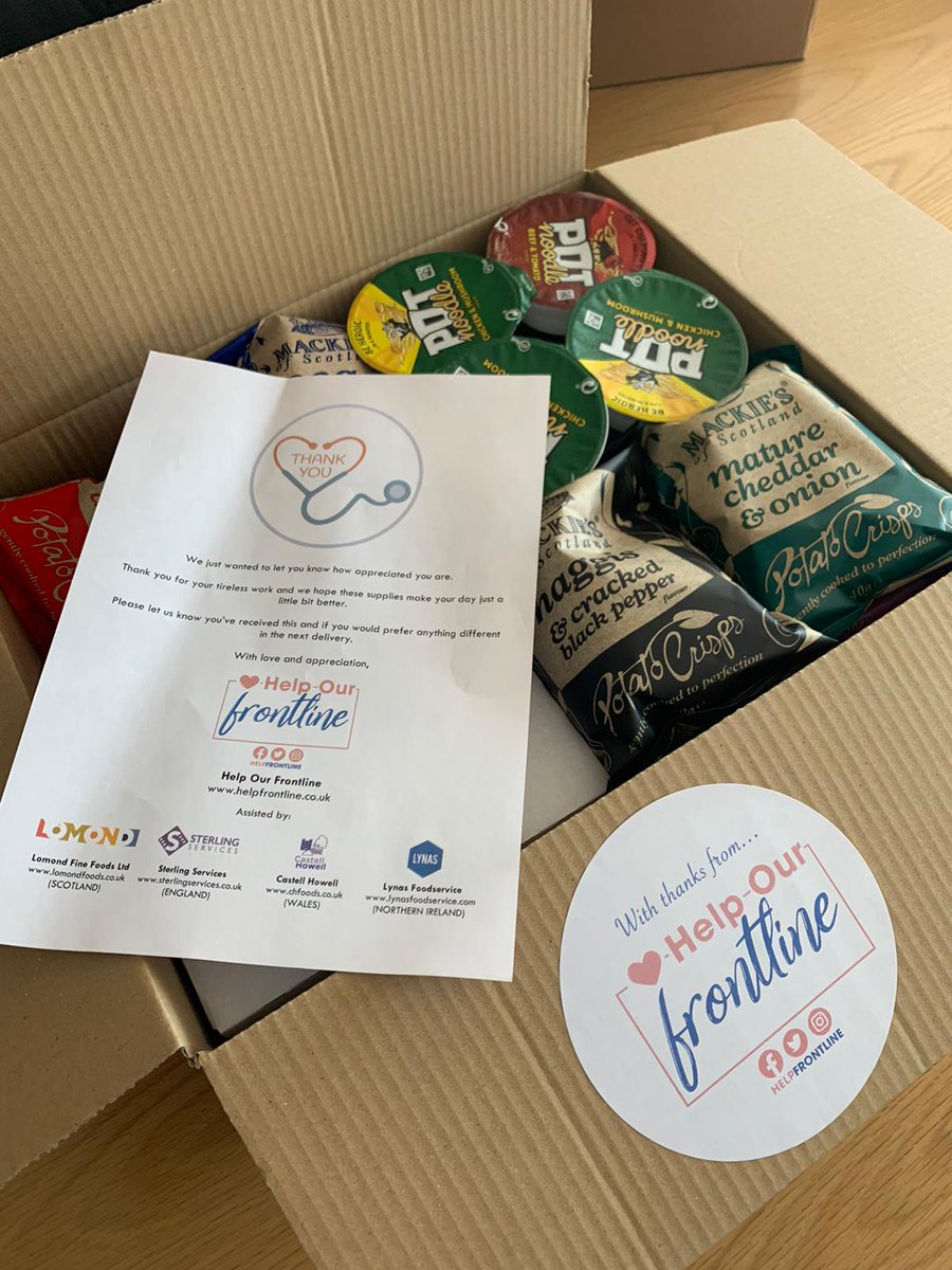 helpfrontline's tweet photo. Good afternoon! We’ve been a little quiet recently, but only because we’ve been working behind the scenes to prepare the first phase of care packages to be distributed to #frontline locations. https://t.co/wpKGnm7Lt3