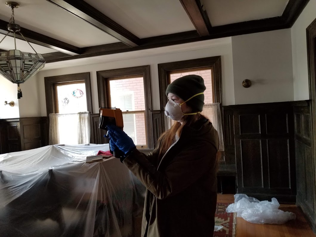 CCIPittsburgh's tweet photo. A couple CCI team members recently achieved @BetterBldgsDOE Home Energy Score Assessor certification safely in an empty house, testing separately and then scoring separately! #HealthyHomes #EnergyEfficiency https://t.co/iVHr3Gvbwo