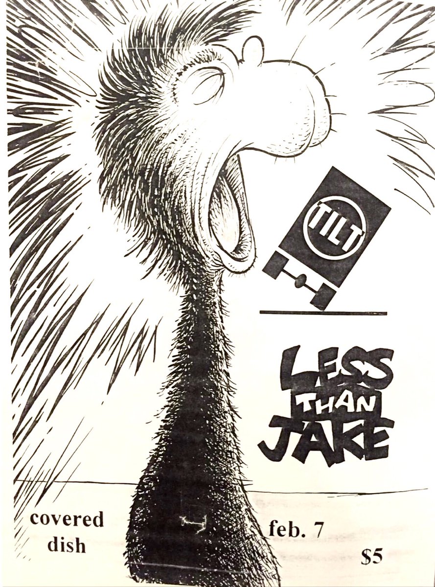 LessThanJake's tweet photo. Monday February 7, 1994 at the Covered Dish in Gainesville, Florida. We were honored to share the stage with Tilt from San Francisco, California. They were on FAT Records and we loved them. @fat_wreck #lessthanjake #tilt #fatwreckchords #covereddish #gainesville #gnvfla https://t.co/uhJmVV7AuM