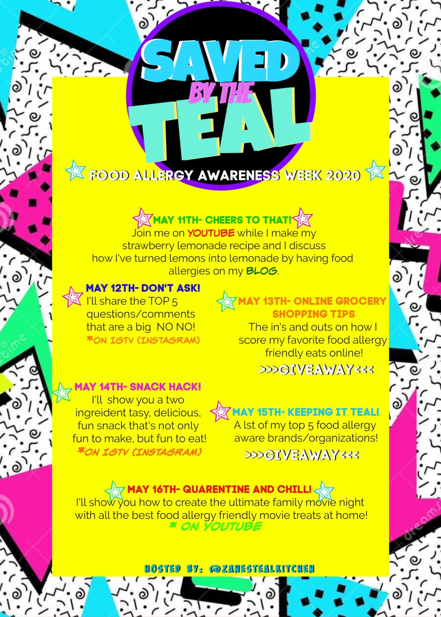 Second Annual #SavedByTheTeal for #FoodAllergyAwarenessWeek