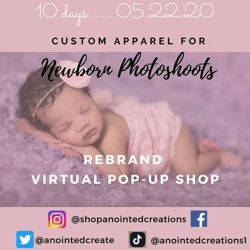 anointedcreate's tweet photo. #10days #virtual #popup #shop #online #comingsoon #babystyle #babyfashion #baby #babygirl #newbornclothes #newbabygift #infantclothes #boutiquebaby #babyphotoshoot #babyphotoshoots #newbornphotoshoot #newbornphotoshoots #anointedcreate https://t.co/FADmOoQp96