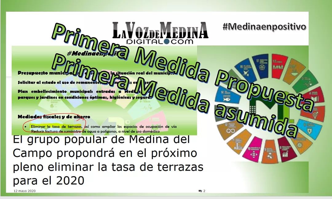 Parece que el Gobierno Municipal de PP se ha leído nuestro documento de medidas para paliar los efectos de la crisis y no ha tardado nada en asumir una de nuestras propuestas #gracias #MedinaPrimero #Medinaenpositivo #MedinadelCampo
