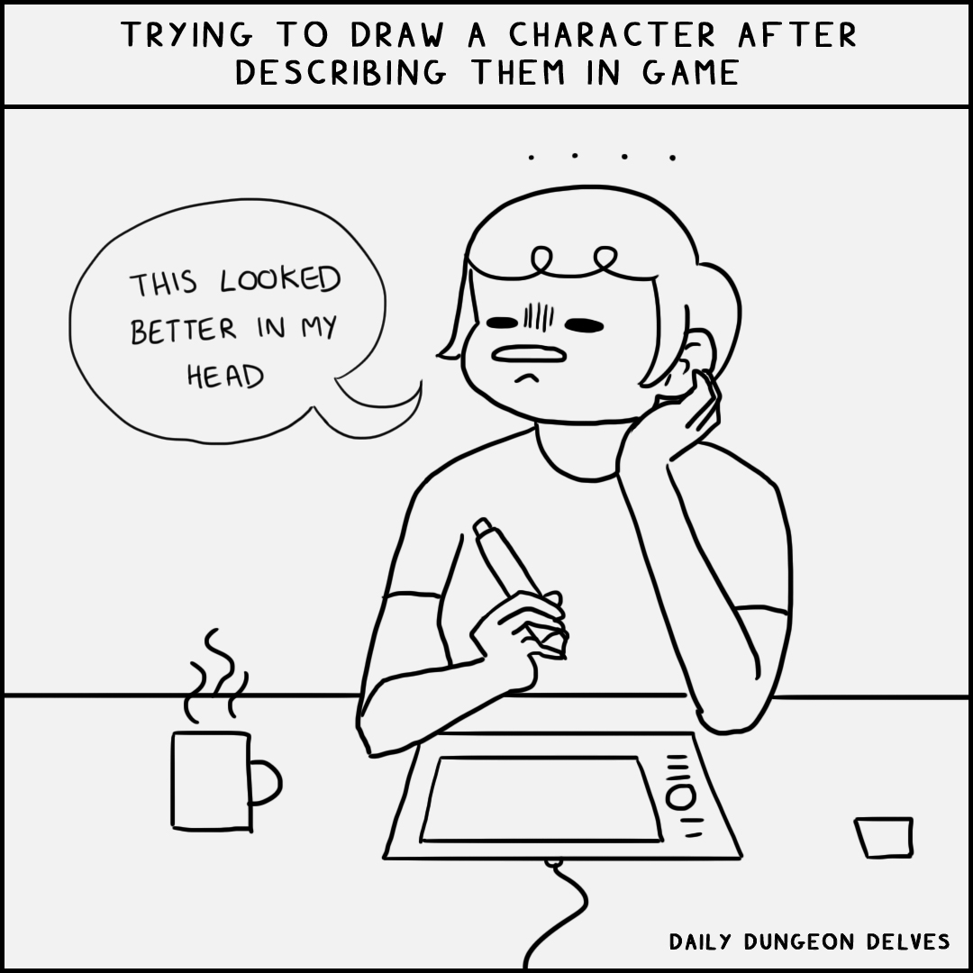 DelvesDaily's tweet photo. #drawingproblems is strong today

#dnd #ttrpg #artistsontwitter https://t.co/CREIKr3Ezq