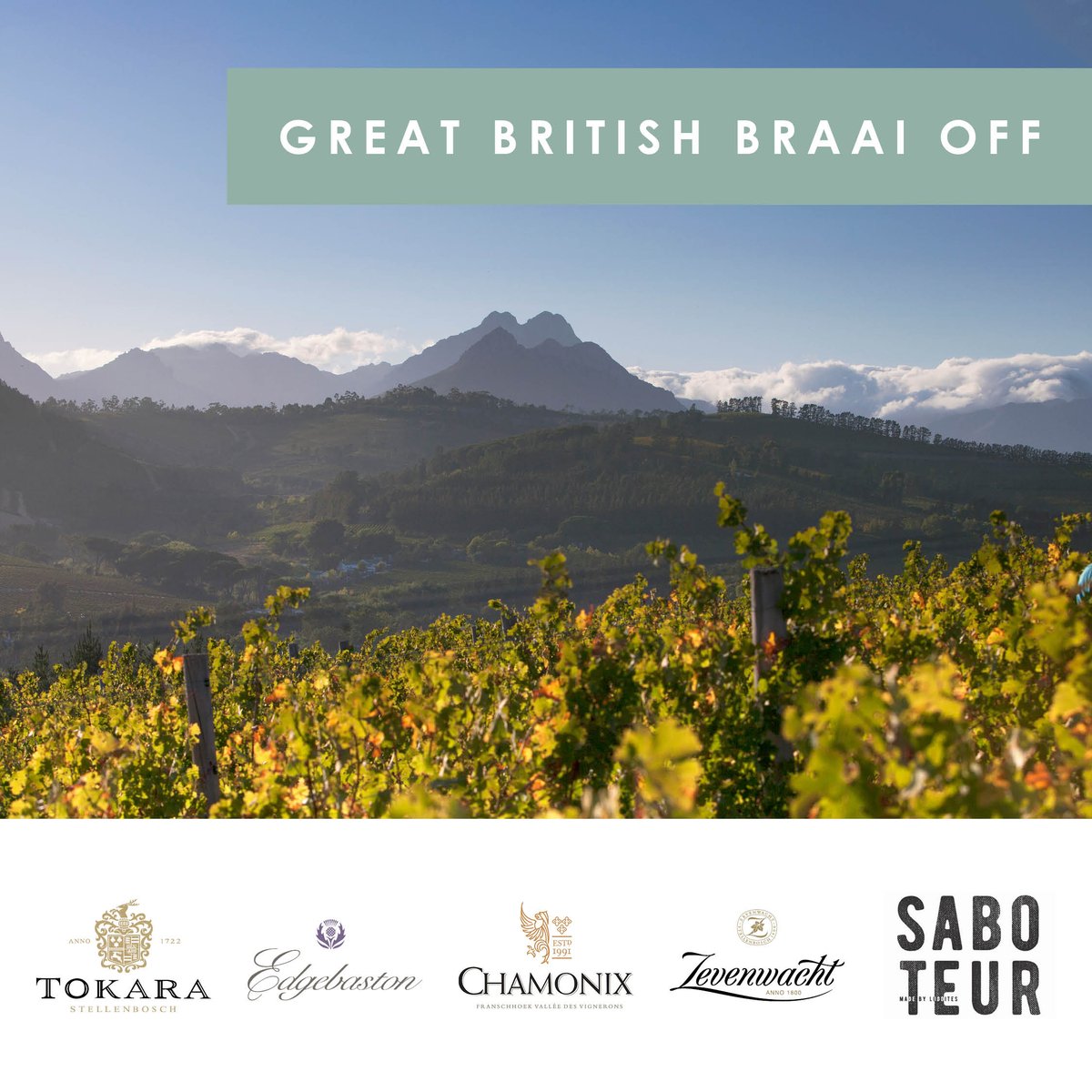 Join us at 4pm, Sunday 24th May on Instagram Live for the Great British Braai Off! instagram.com/elliotawin/
#GBbraaiOff #SpectacularSouthAfrica #SupportSouthAfrica #DrinkSouthAfrican #southafricanwine #tastingtogether #lockdownwine @BraaiOff