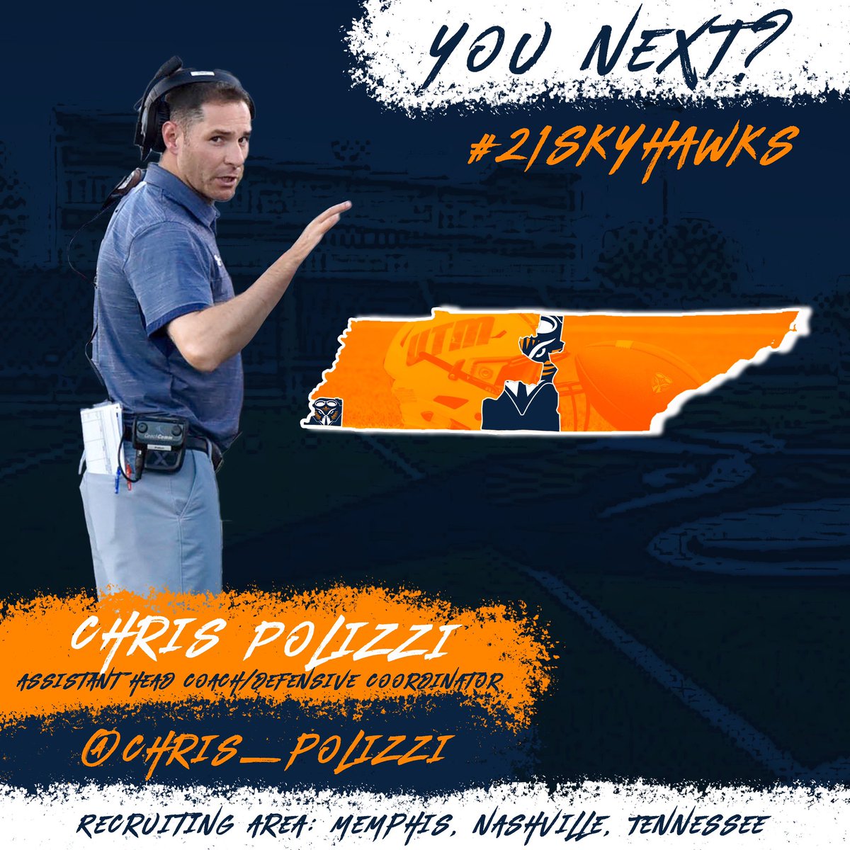 chris_polizzi's tweet image. If you 💙🧡 Football
If you are physical 🥊
If you are 🧠  Tough ⛓
🔶🔷UT Martin Is Where You Will Be Developed!!! 
#21Skyhawks #MartinMade
