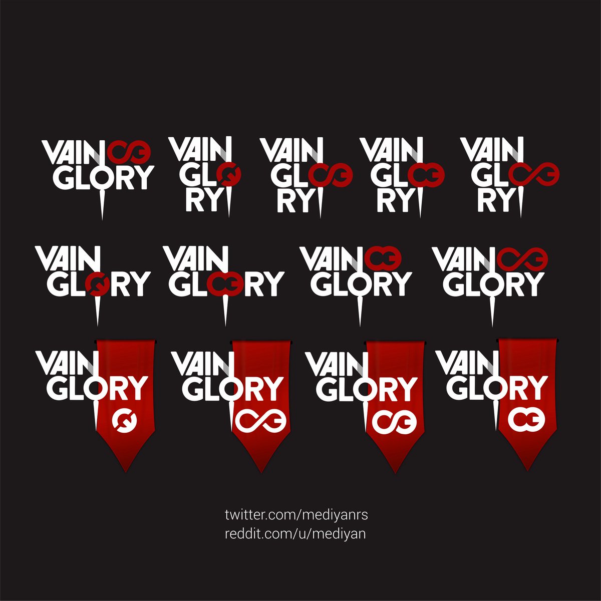 Mediyansr's tweet photo. "Perhaps this is best," Adagio
.
InfinityWin #VGCEART
Sorry for the last bottom right one, my bad 😅 didnt see if its not precision
.
Submission Logo Art contes for Vainglory Community Edition. Close at May 15th, Voting at May 22th @vainglory
at Discord and Twitter. #bangmodus https://t.co/PNxUJeSqRz