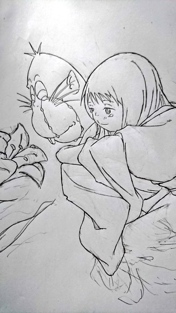 @BkWQOEwZ8JlU9Tu 自分も4期特別詳しいわけではないのですが、3期はノリとパースを活かしたアクションが大好きで(もちろん物語も🎵)4期は1人の人間・妖怪の心情や人間臭さと、物語の深さや展開が好きだよ〜💕
(ちなみに下の絵も4期からだよ🎵描きたてほやほやで〜す🍀) 