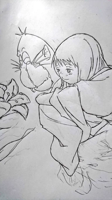 @BkWQOEwZ8JlU9Tu 自分も4期特別詳しいわけではないのですが、3期はノリとパースを活かしたアクションが大好きで(もちろん物語も🎵)4期は1人の人間・妖怪の心情や人間臭さと、物語の深さや展開が好きだよ〜💕
(ちなみに下の絵も4期からだよ🎵描きたてほやほやで〜す🍀) 