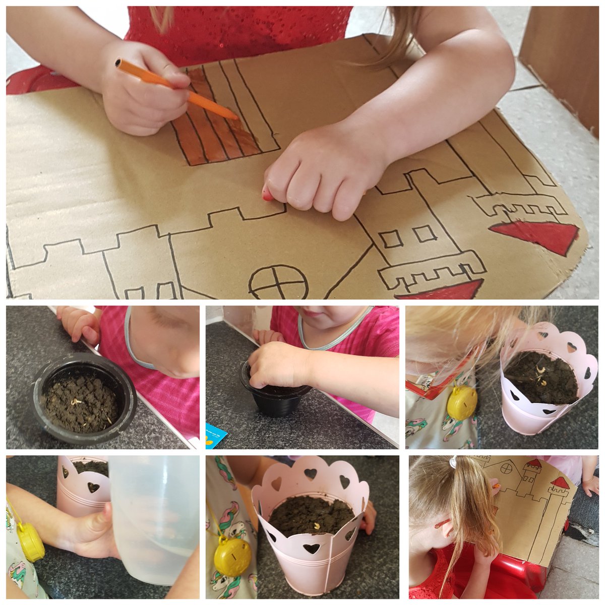 gemroseh's tweet photo. Jack and the beanstalk project @MeynellSchool https://t.co/n2nWfuzJYJ