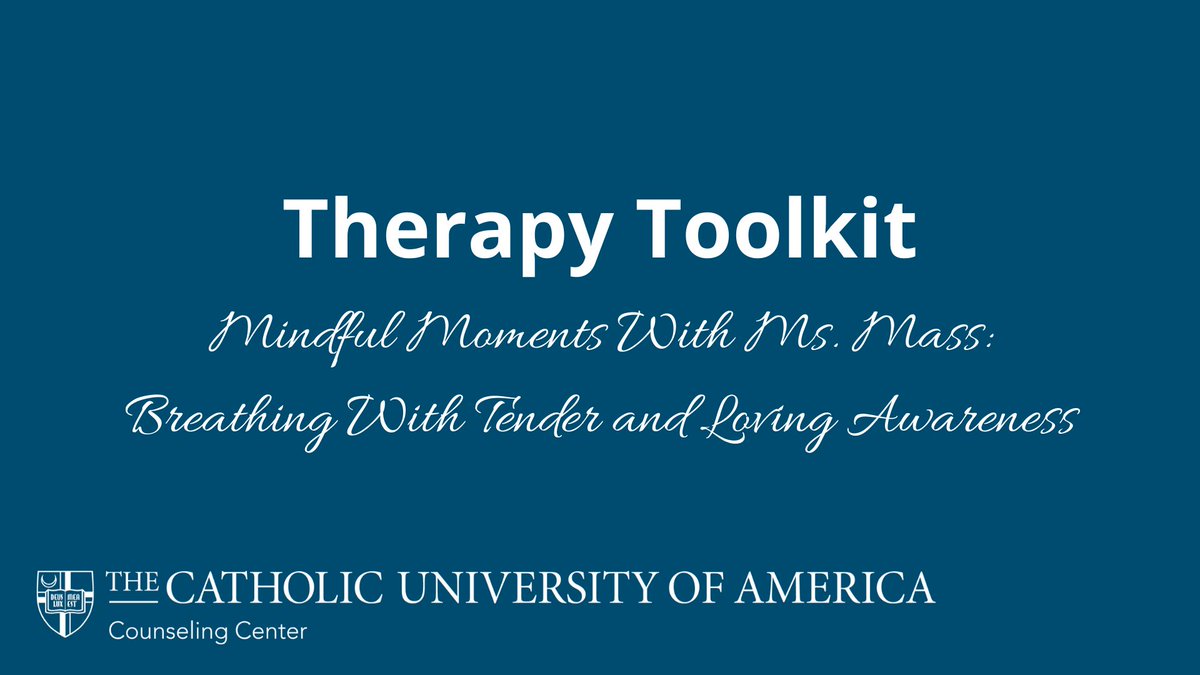 CUACounseling's tweet photo. Are you ready for another guided meditation? This one is sure to inspire lots of self-love! Check out the latest Therapy Toolkit here: https://t.co/SzCm57qRuj #catholicUcounseling #CatholicU #ThisIsCatholicU #CardinalCoping https://t.co/e7ebWyFkiY