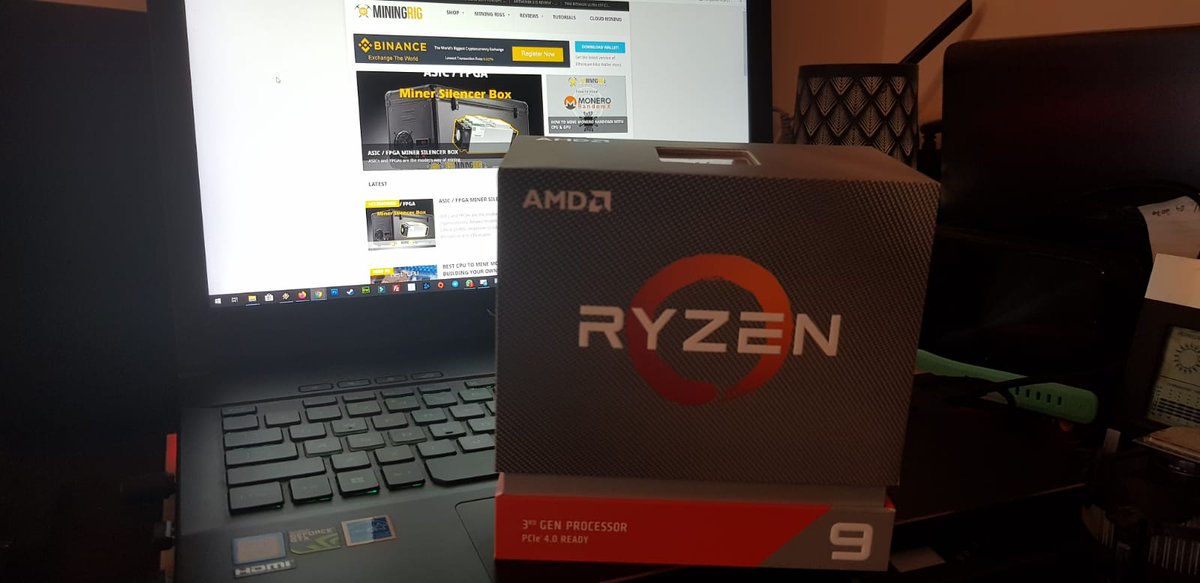 1stMiningRig's tweet photo. Just got this bad boy, Ryzen 9 3950x (https://t.co/xkQUbeqqaH). Full benchmarks soon, new test bench on the way :) stay close!
#AMD #Ryzen #Ryzen9 #3950x #Ryzen93950x #MiningHashrate #Hashrate #Benchmarks #Crypto #Mining #MiningRig #Monero #XMR #CPUMining #RandomX https://t.co/a7CbzOR0DH