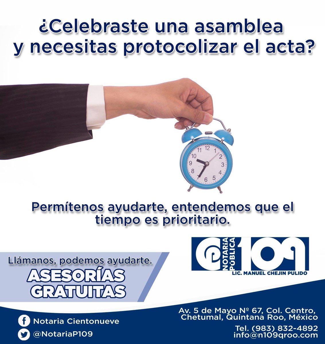NotariaP109's tweet photo. Recuerda que es indispensable protocolizar esa acta que tienes pendiente. Llámanos, podemos ayudarte. https://t.co/YcsE574cLC