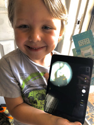 puffyhearttchr's tweet photo. @LBJelementary Kindergartener, Patrick T. is holding his amazing find using #ECISDFoldscope Challenge equipment. He's showing his photo of a tiny black ant. Great job, Patrick! @PICKeducation @ECISDScience @gabyinodessa https://t.co/IZgTnURSsI
