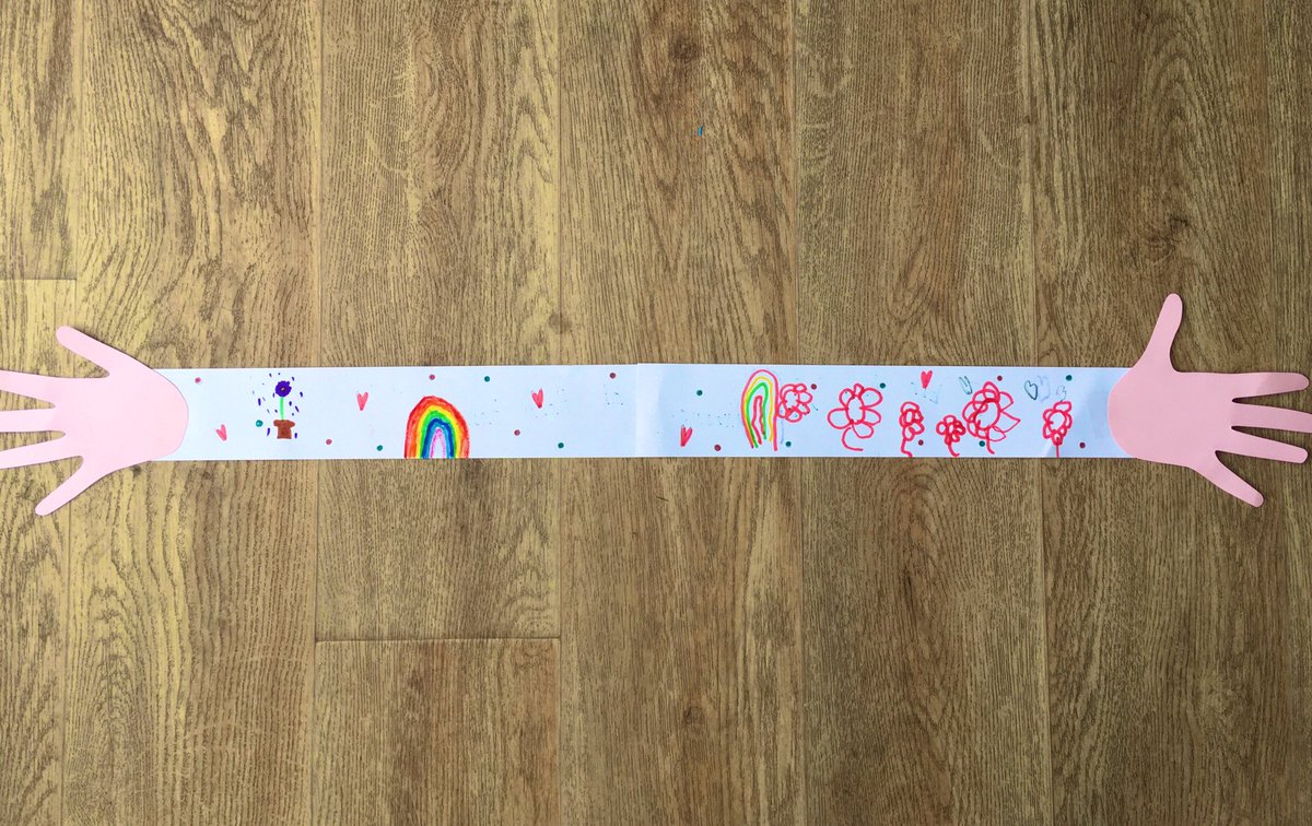 HFCronton's tweet photo. Some of our Key Worker children made virtual hugs for family and friends this afternoon. We think they would brighten anyone’s day! 🌈💜 https://t.co/RTA9abw7DG